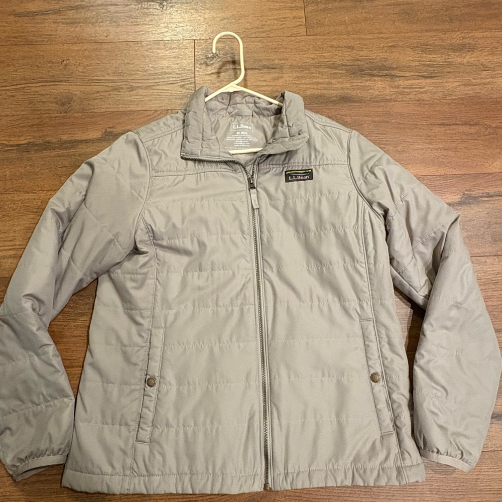 L.L. Bean Light Gray Women's Puffer Jacket